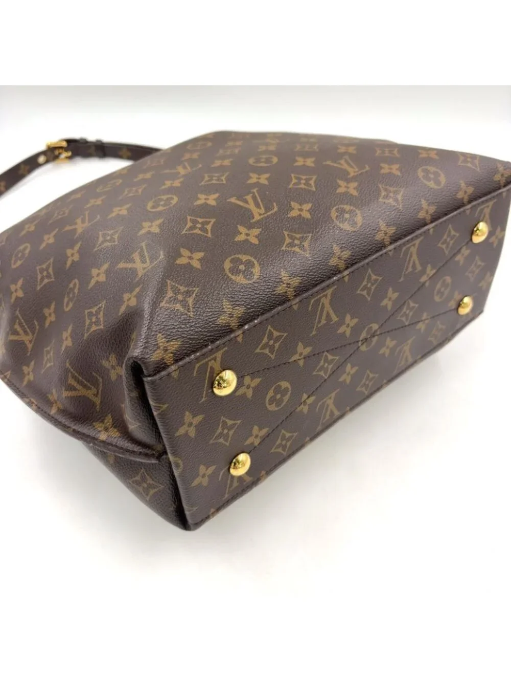 Louis Vuitton Metis Monogram Leather Brown Light Handbag Gold